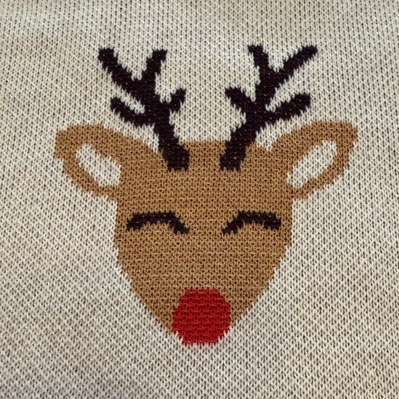 Beach Riot for Anthropologie absolutely love this Reindeer Pattern Sweater SZ XL - Picture 3 of 10